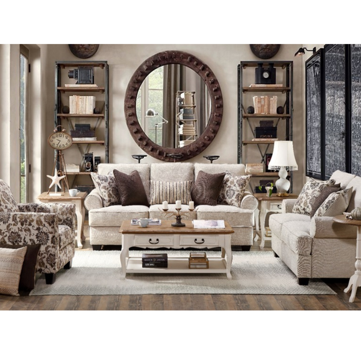 Alissa Grand Beige Sofa (221cm)