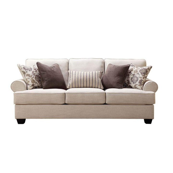Alissa Grand Beige Sofa (221cm)