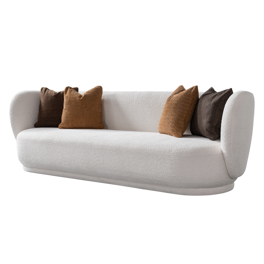 Amani'S Boutique Creamy 4 Seater Sofa