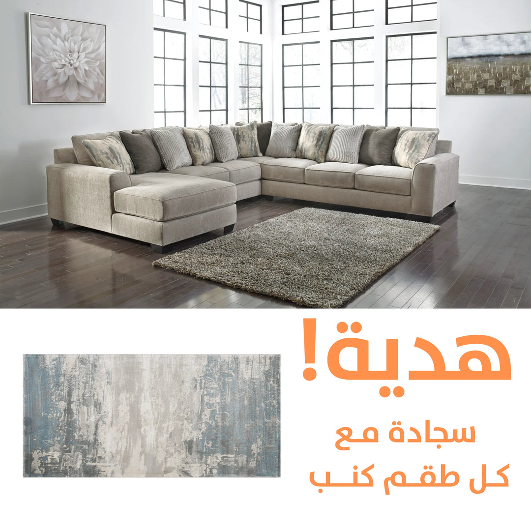Ardsley Sectional with FREE RUG1
