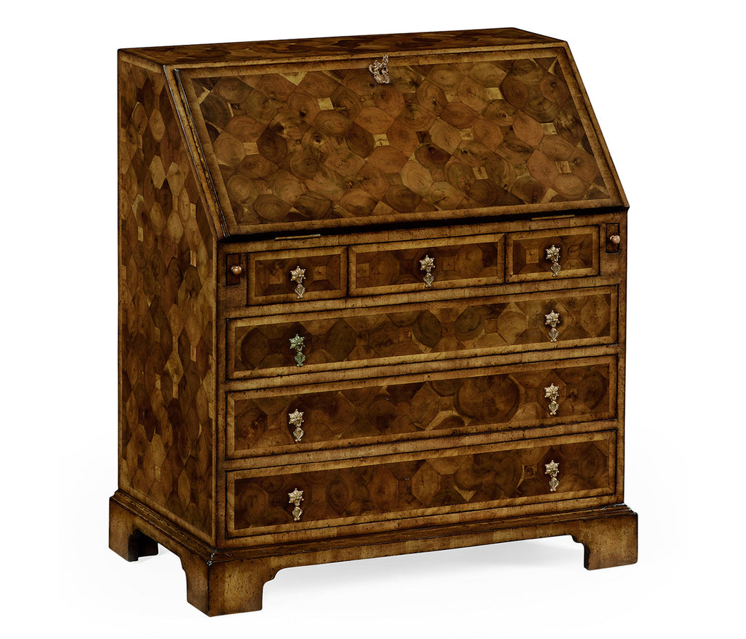 William & Mary Walnut & Oyster Bureau