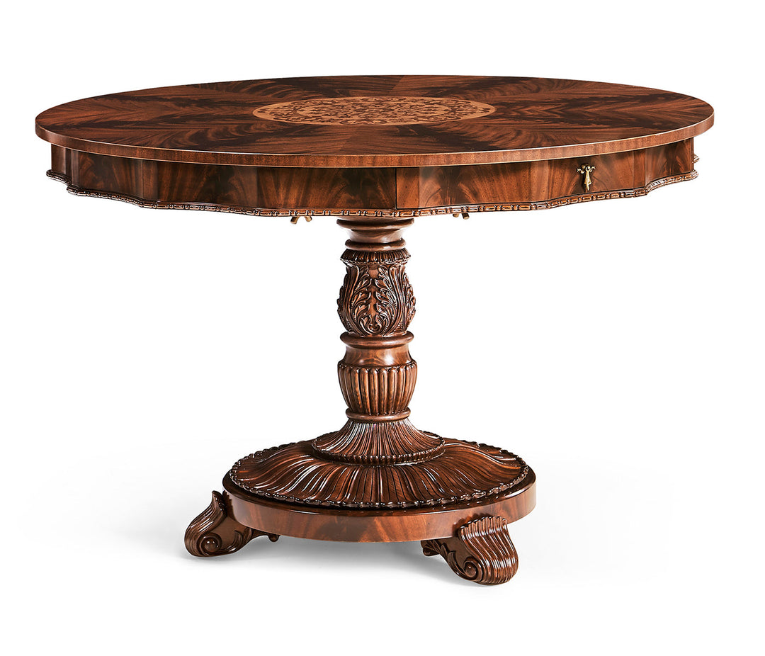 Finely Inlaid Mahogany Centre Table