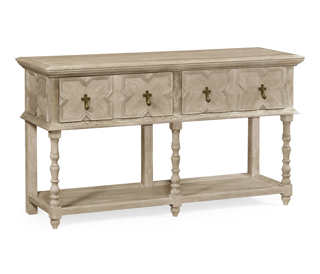 Traditional Tudor Style Grey Oak Buffet