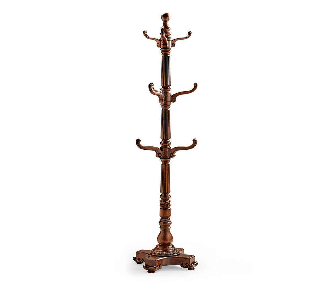 Buckingham Collection - Victorian Style Mahogany Hat & Coat Rack