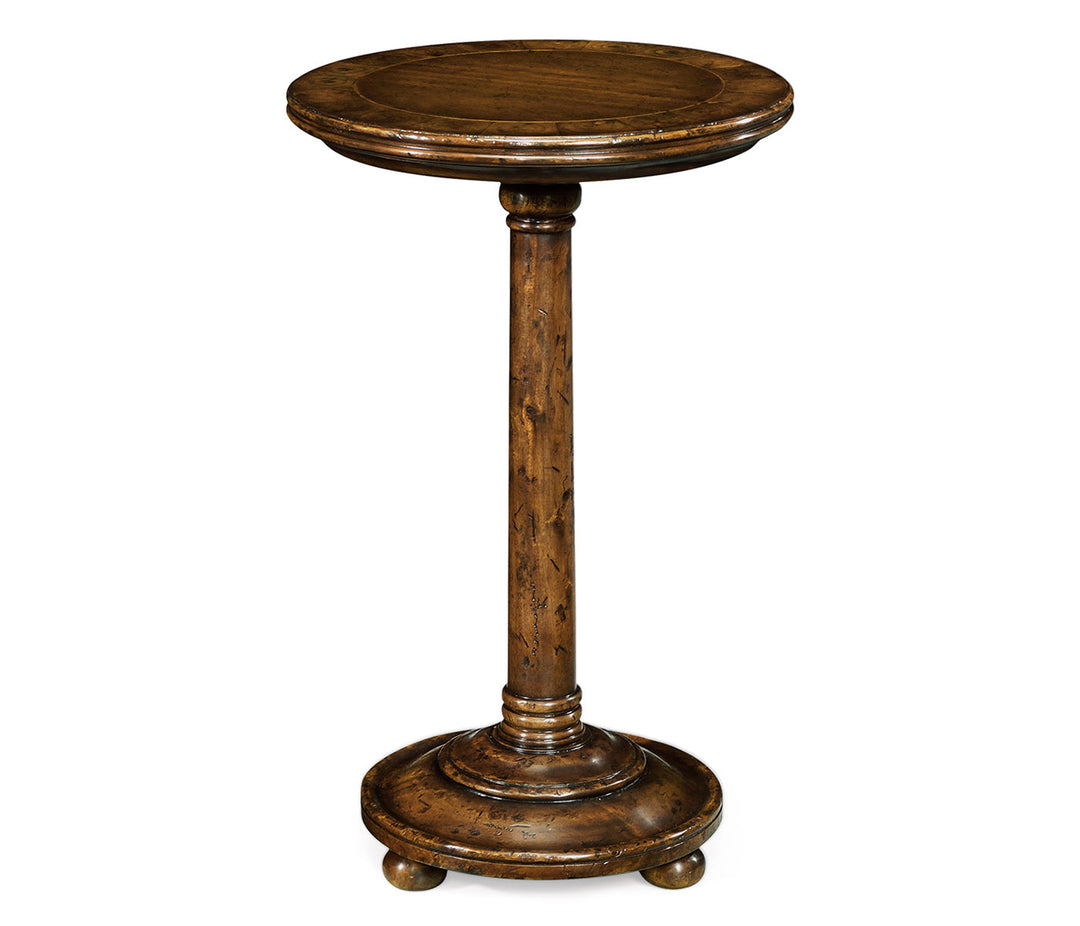 JC Edited - Huntingdon Collection - Small Walnut Oyster Round Lamp Table