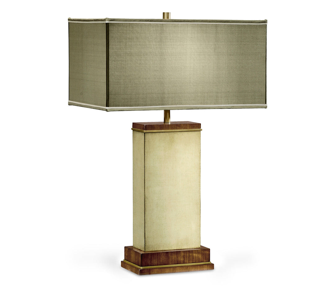 JC Modern - Cosmo Collection - Ivory Finish Hyedua Rectangular Table Lamp