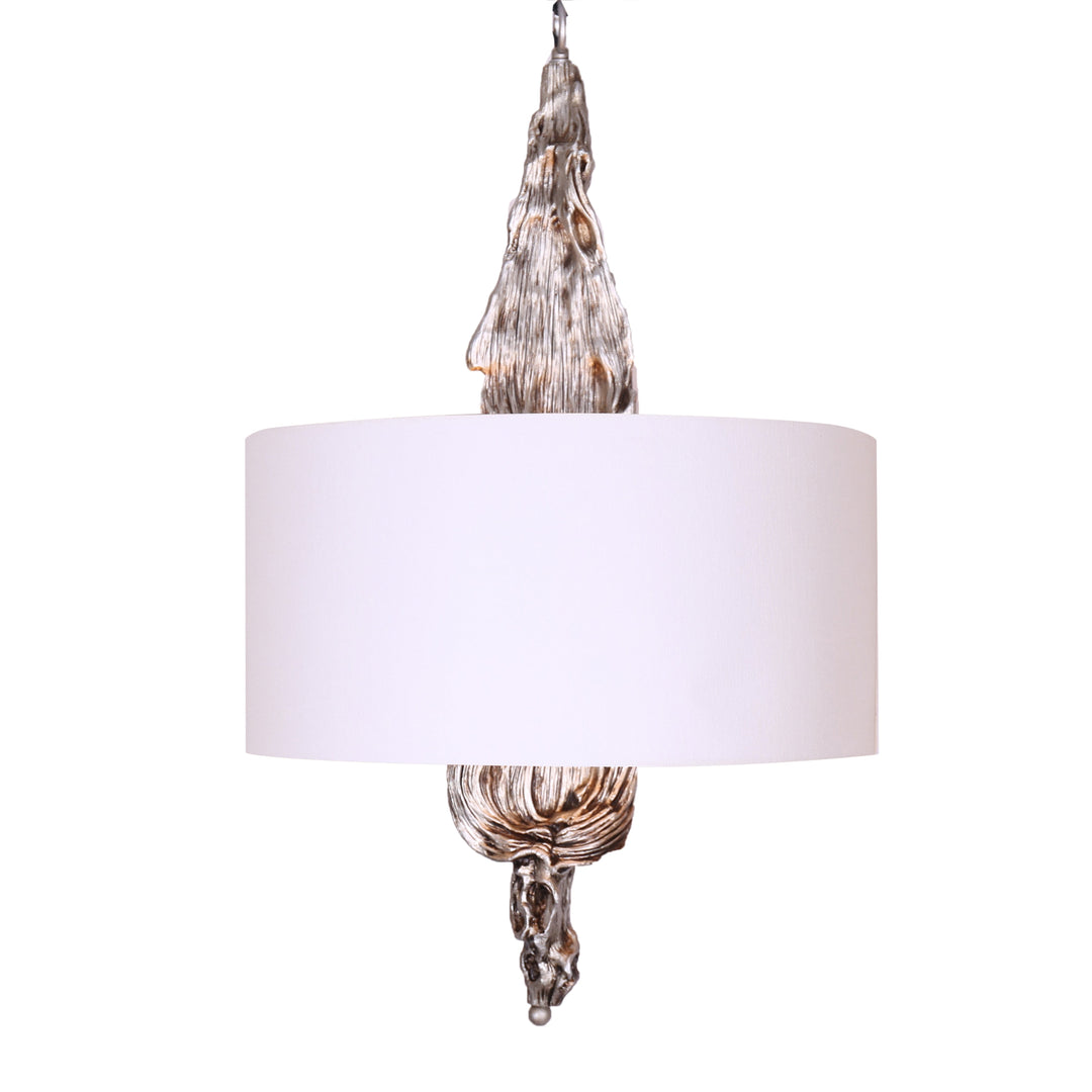 POLYRESIN CHANDELIER,SILVER
