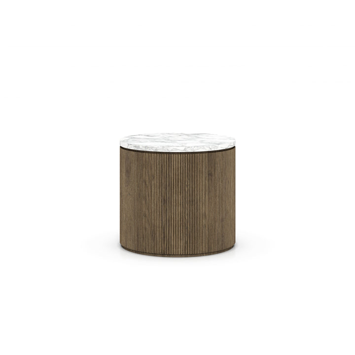 Natural Oak  Round Side Table  (variant color )
