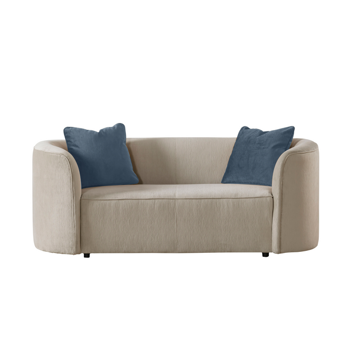 Dana Beige Mustard Loveseat (182cm)