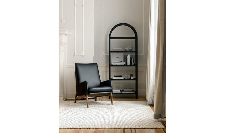 Asta Leather Chair Black