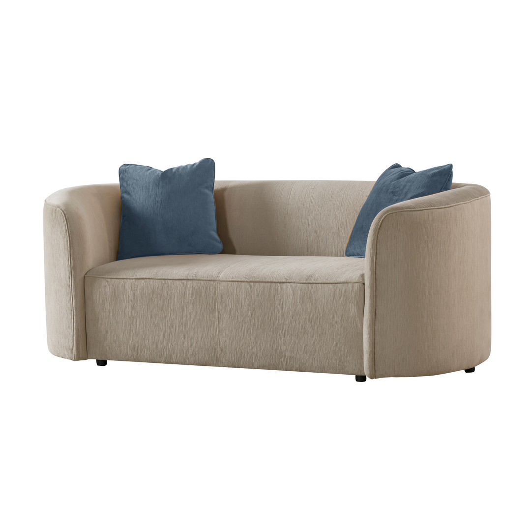 Dana Beige Mustard Loveseat (182cm)