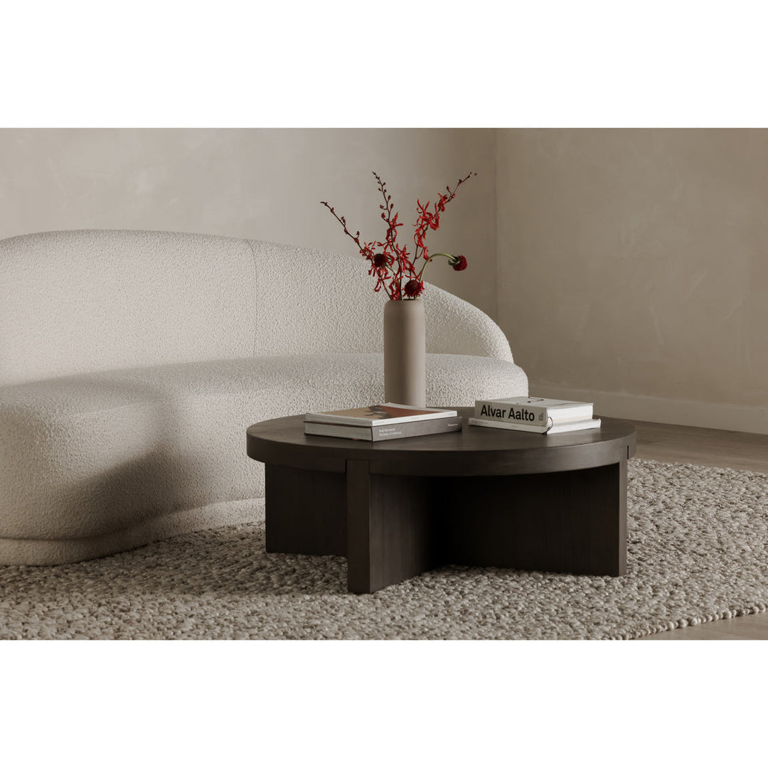 Folke Round Coffee Table Light Brown