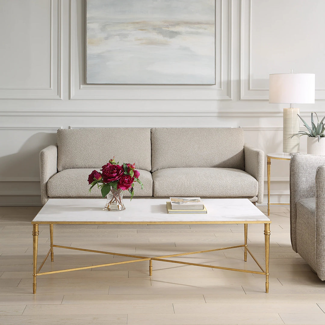 ROSHN 140 W x 43 H x 71 D Rectangular Coffee Table