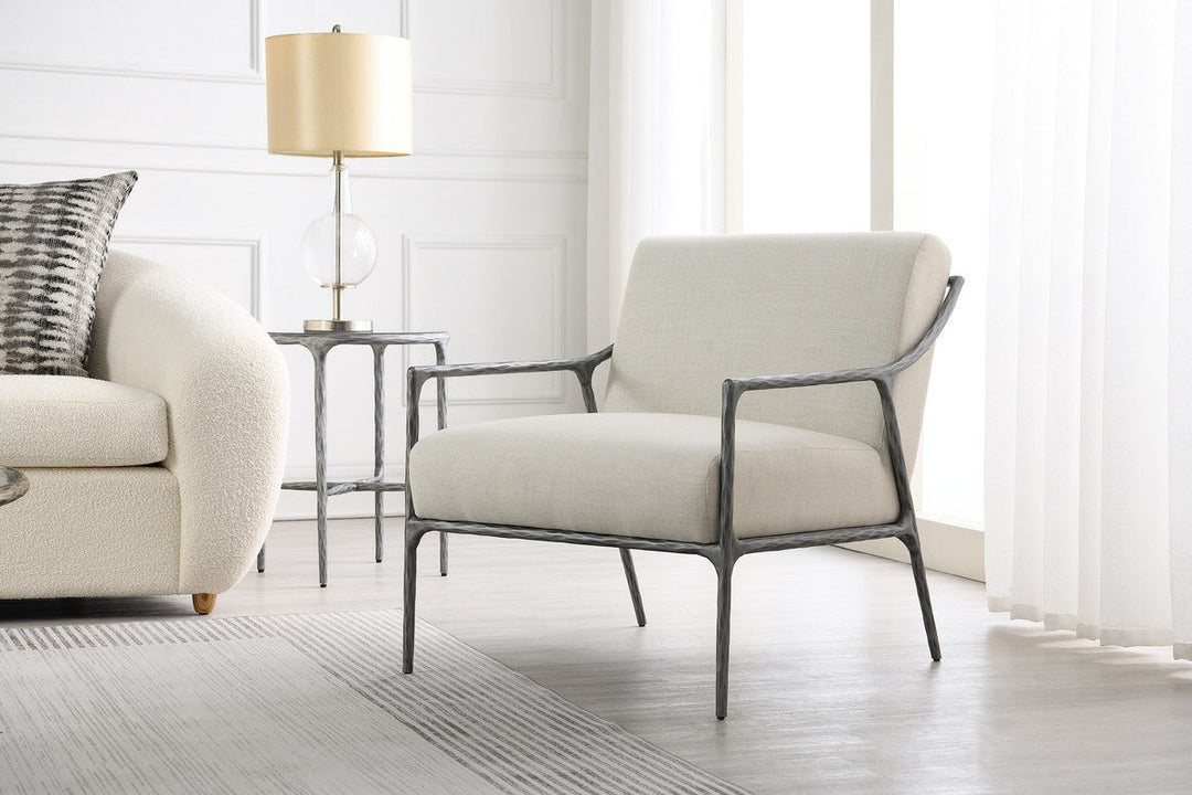 iron linen - Accent chair