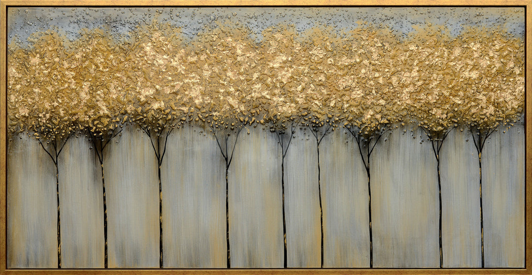 Golden Garden Handmade Oil Painting