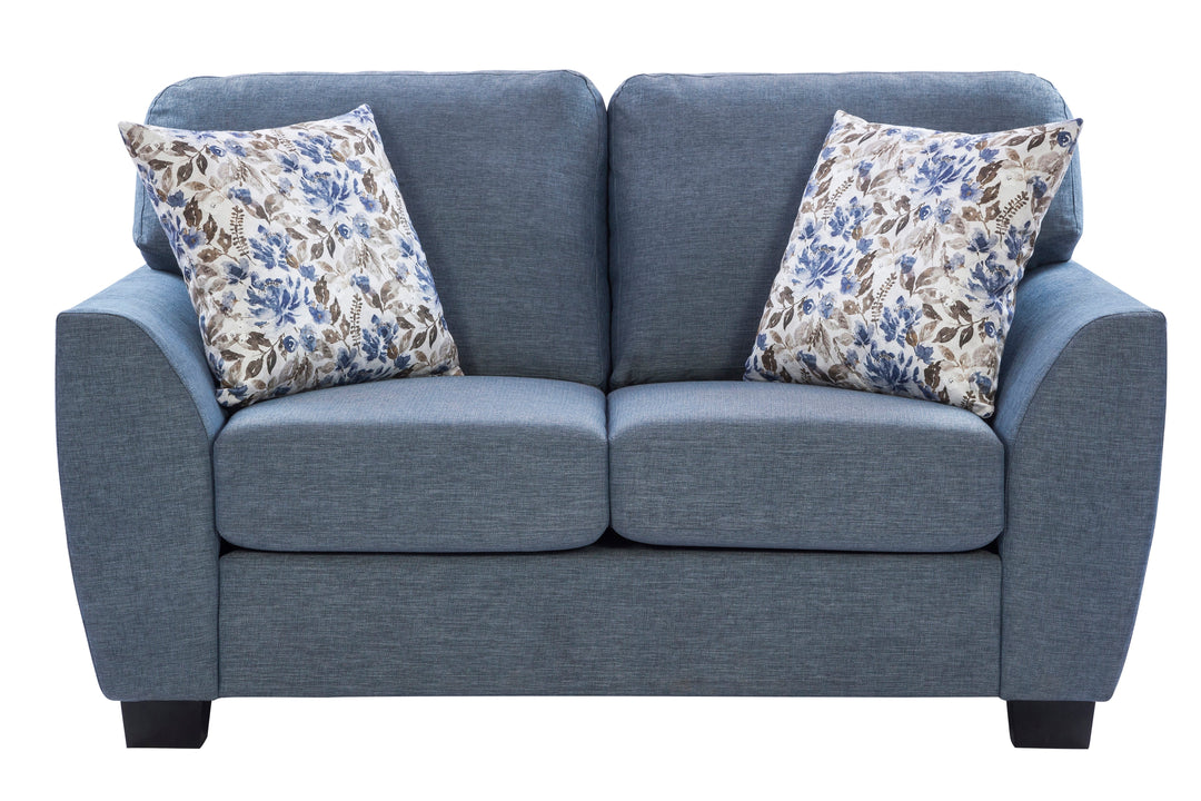 Denver Blue Loveseat (163cm)