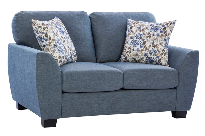 Denver Blue Loveseat (163cm)