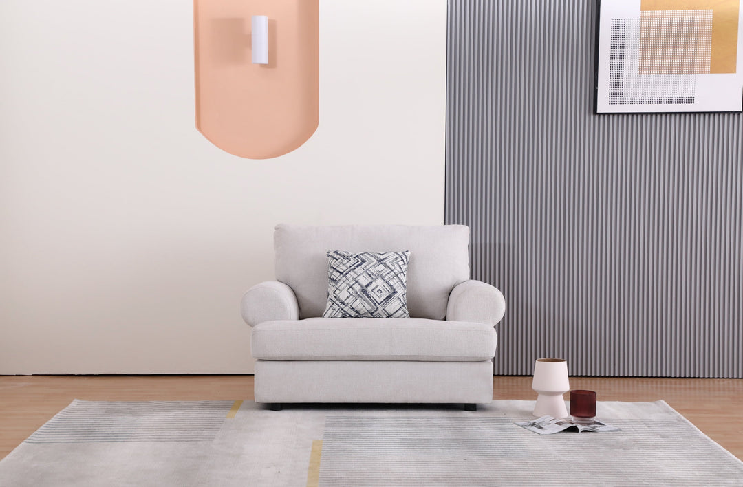 Elegant Off-White Living Room Set