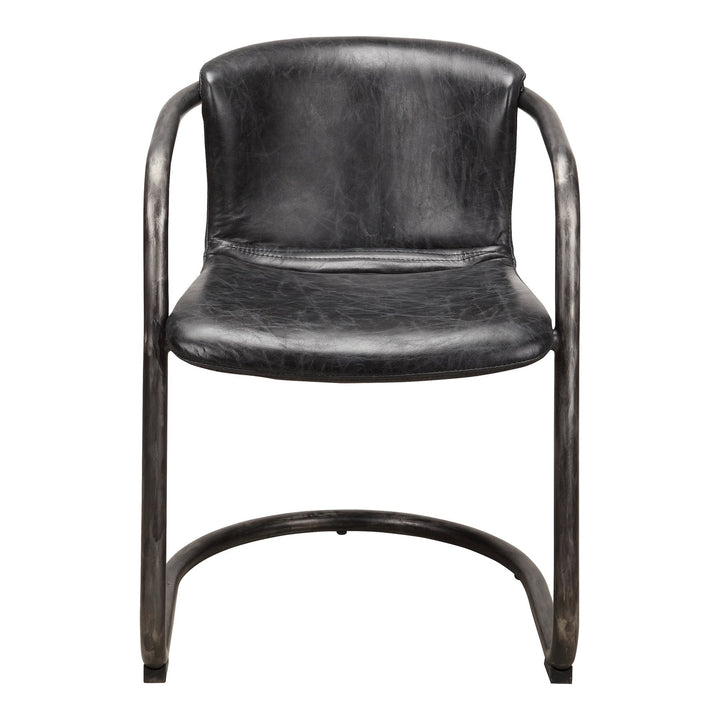 Freeman Dining Chair Onyx Black Leather -M2