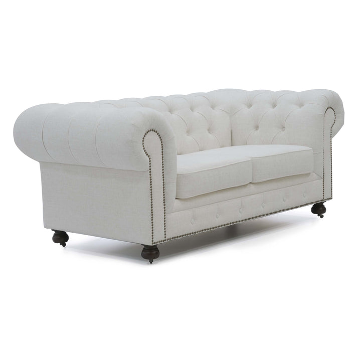 Olivia Tufted Beige Loveseat (192Cm)