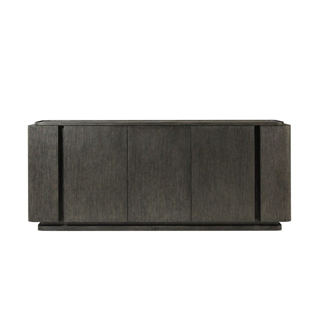 Repose - REPOSE PANEL TRIPLE-DOOR SIDEBOARD WITH SIDE STORAGES