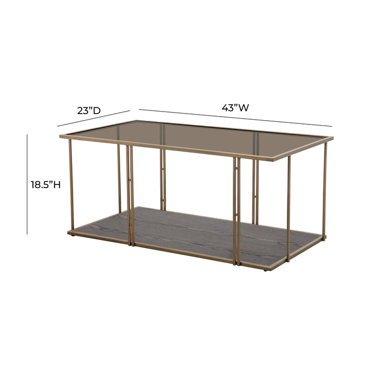 Emma Brown Ash & Glass Coffee Table