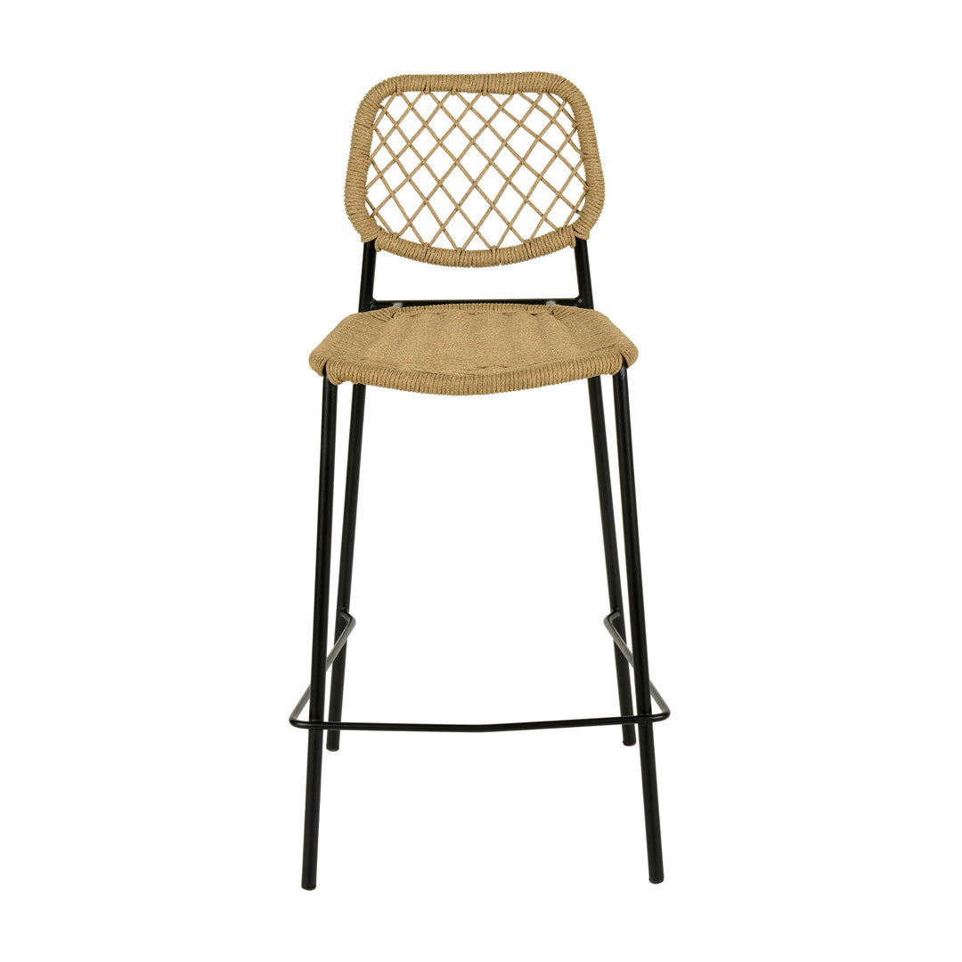 Lucy Natural Dyed Cord Outdoor Counter Stool