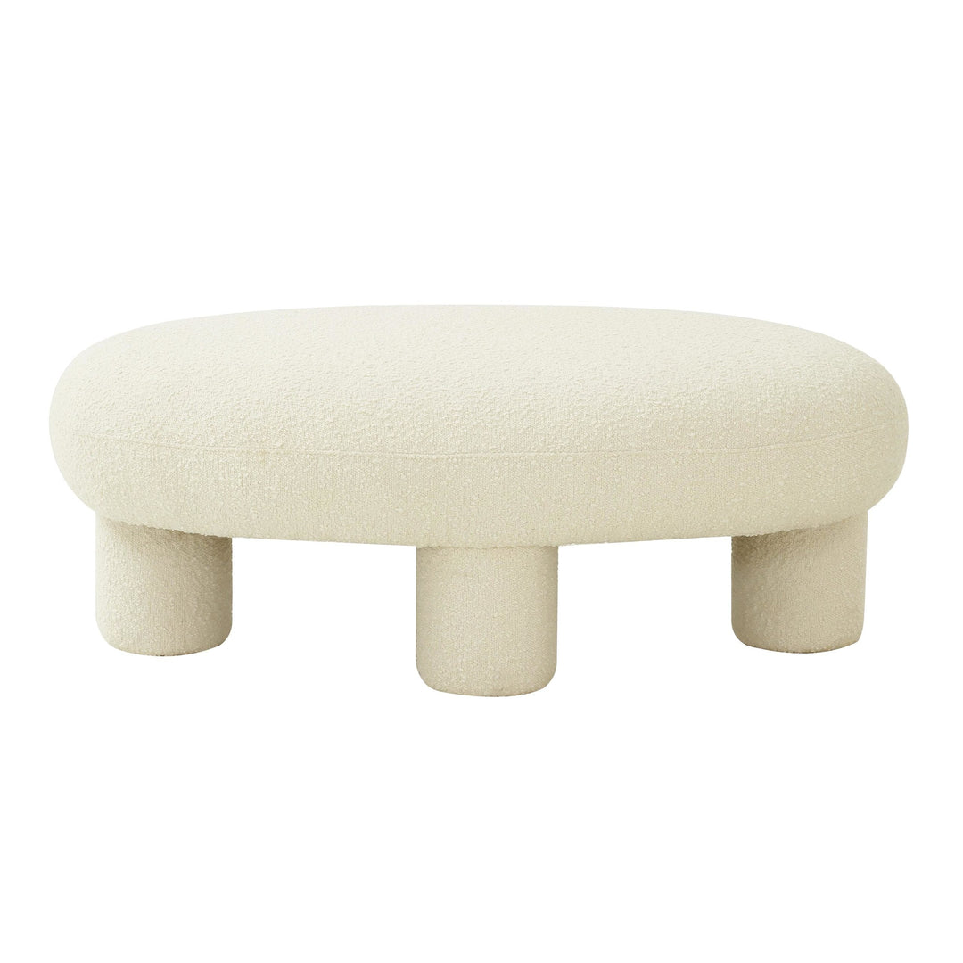 Discus Bouclé Ottoman