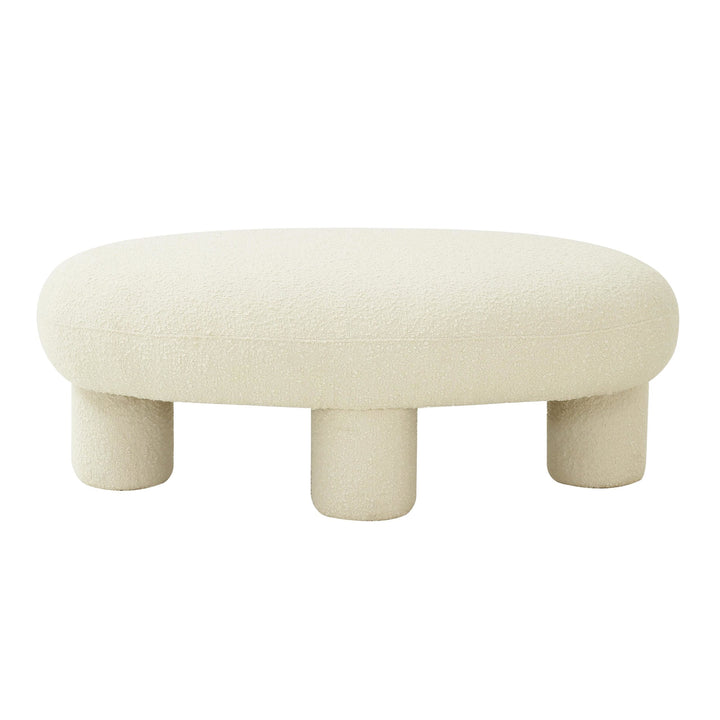 Discus Bouclé Ottoman