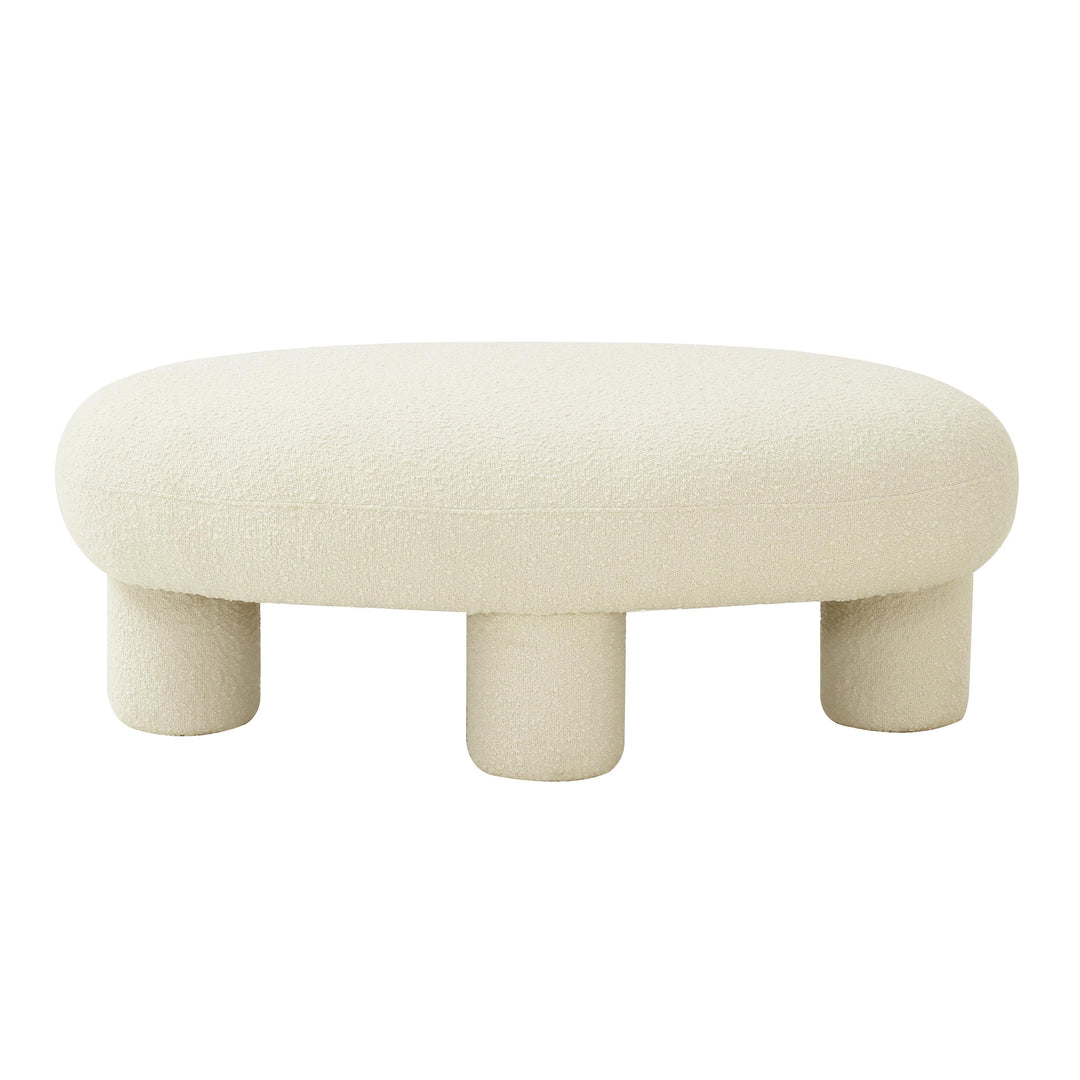 Discus Bouclé Ottoman