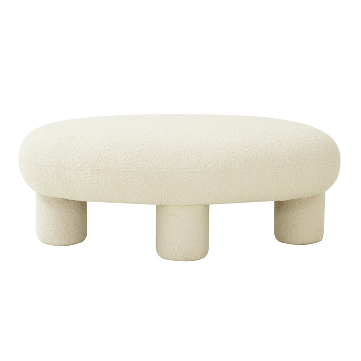 Discus Bouclé Ottoman