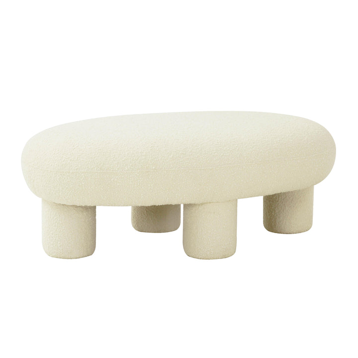 Discus Bouclé Ottoman