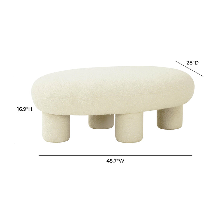 Discus Bouclé Ottoman