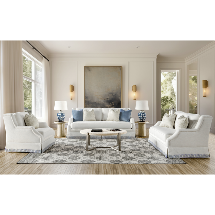 Copacabana White Loveseat (147cm)