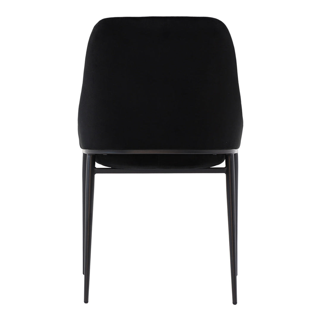 Sedona Dining Chair Shadowed Black Velvet-M2
