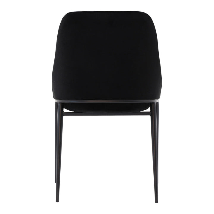 Sedona Dining Chair Shadowed Black Velvet-M2