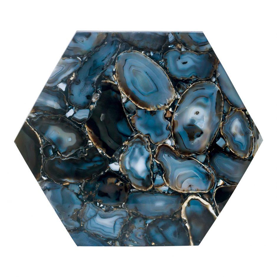 Hexagon Agate Accent Table