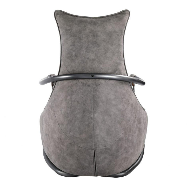 Carlisle Club Chair Grey Velvet