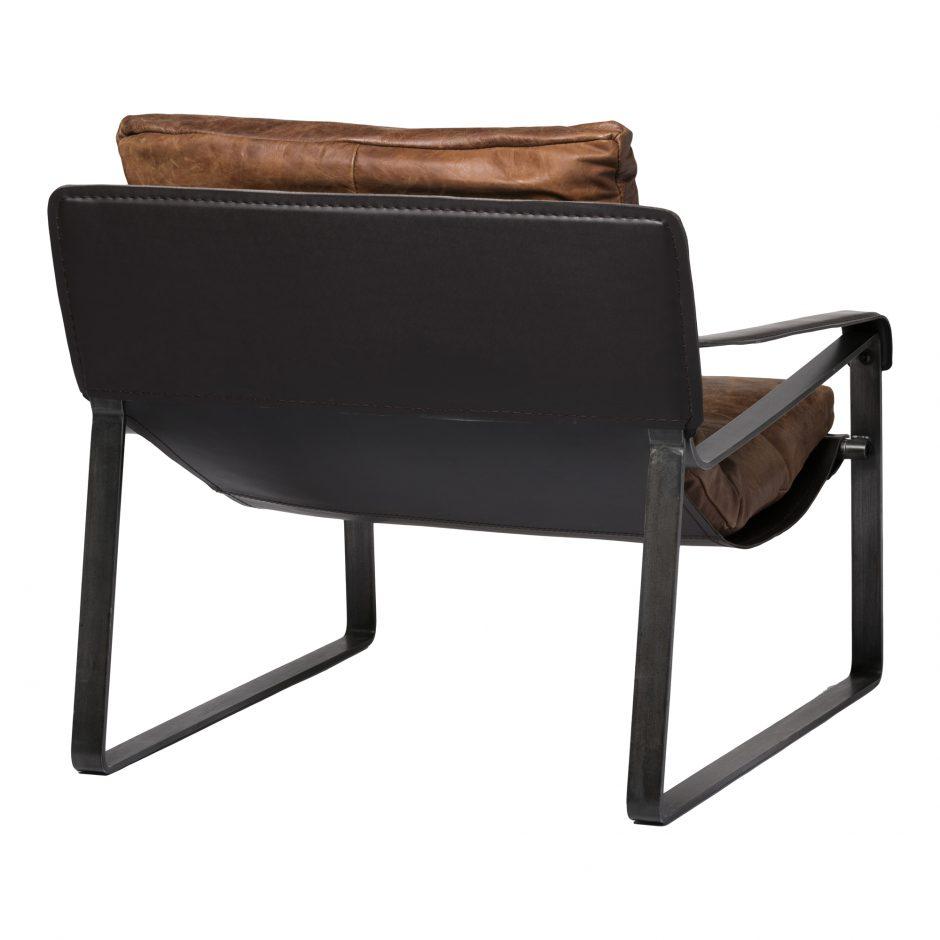 Connor Club Chair Open Road Brown Leather