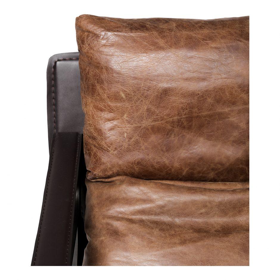 Connor Club Chair Open Road Brown Leather