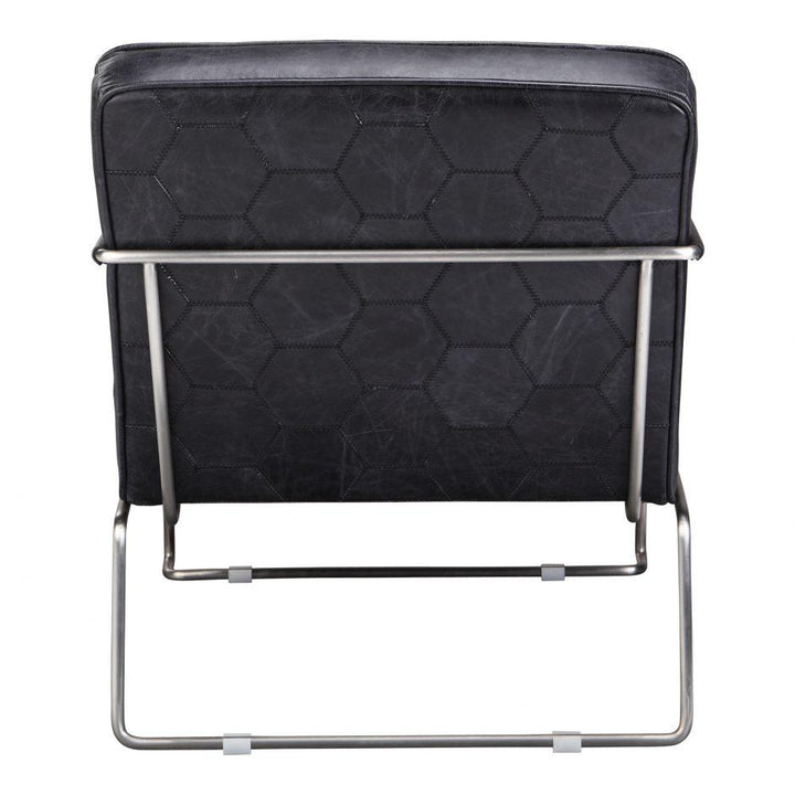 Desmond Club Chair Onyx Black Leather
