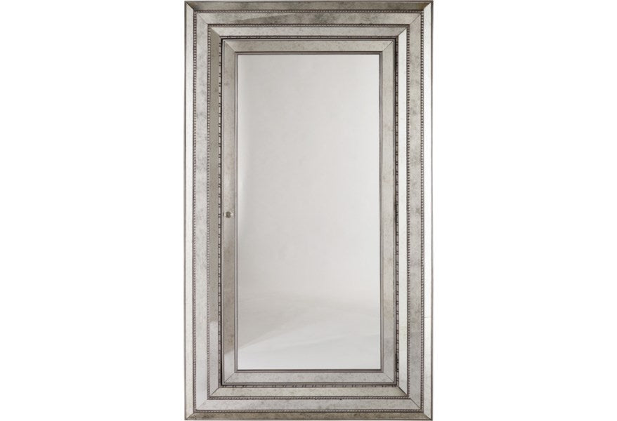 Melange Glamour Floor Mirror w/Jewelry Armoire Storage