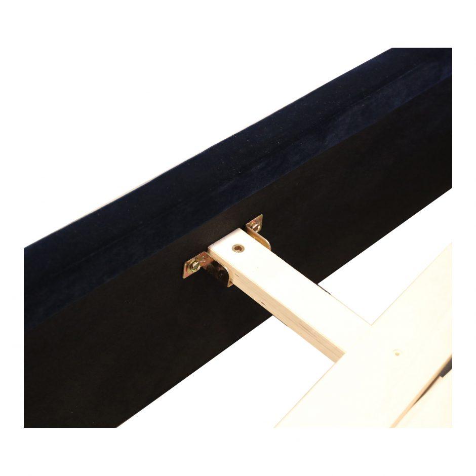 Samara Queen Bed Blue Velvet