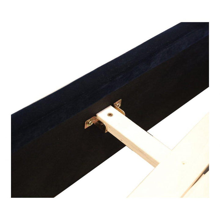 Samara Queen Bed Blue Velvet