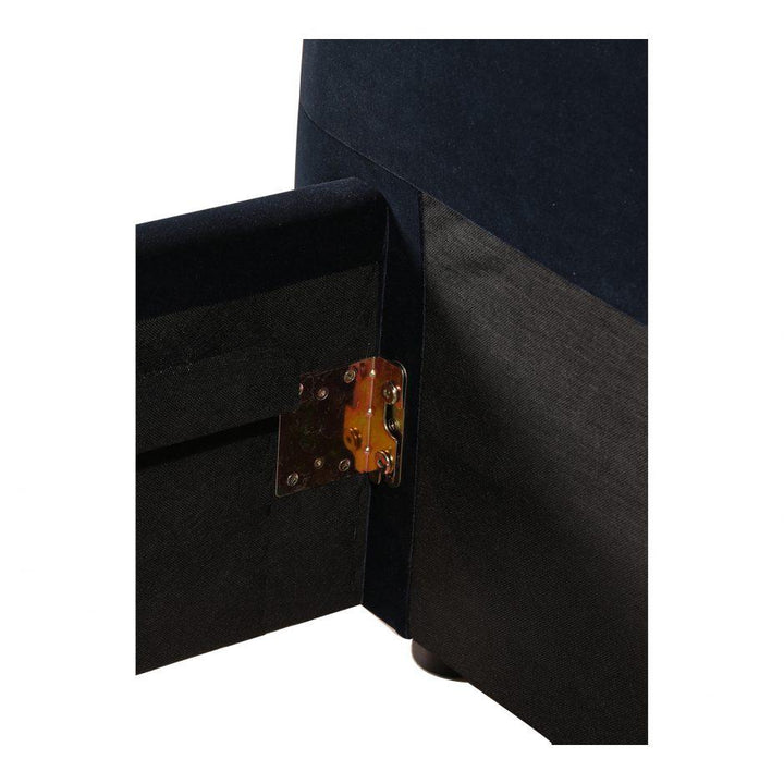 Samara Queen Bed Blue Velvet