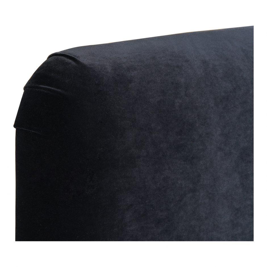 Samara Queen Bed Blue Velvet