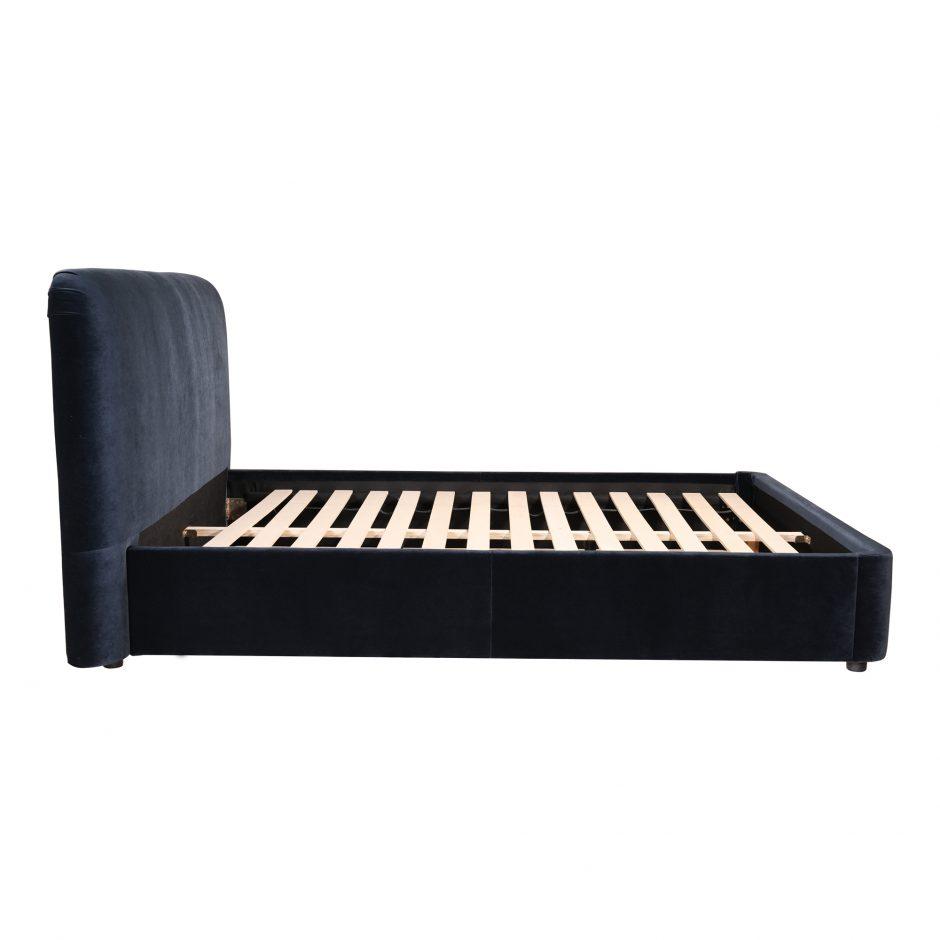 Samara King Bed Blue Velvet