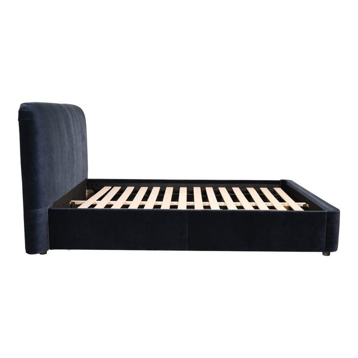 Samara King Bed Blue Velvet
