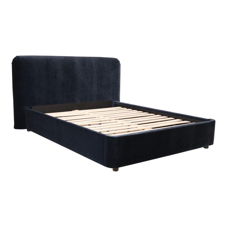 Samara King Bed Blue Velvet