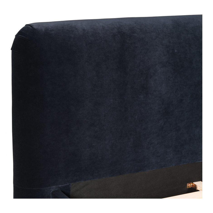 Samara King Bed Blue Velvet